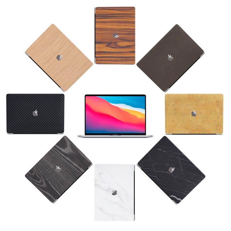 Colorful Devia 15-inch Laptop Back Vinyl Protector, Black Marble