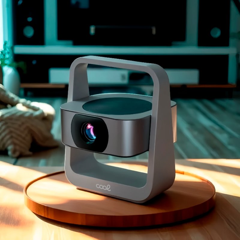 Proyector Compacto 3500 Lúmenes COOL Onix Altavoz Integrado + HDMI / USB + Wifi Mirror (Gris)