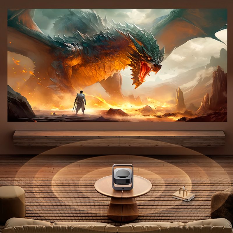 Proyector Compacto 3500 Lúmenes COOL Onix Altavoz Integrado + HDMI / USB + Wifi Mirror (Gris)