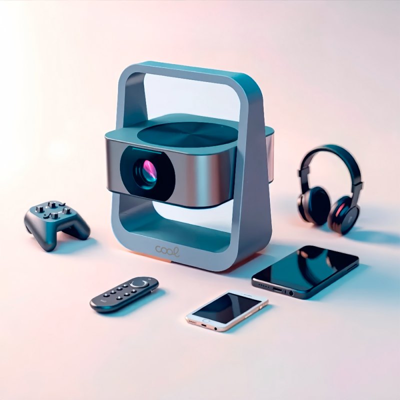 Proyector Compacto 3500 Lúmenes COOL Onix Altavoz Integrado + HDMI / USB + Wifi Mirror (Gris)