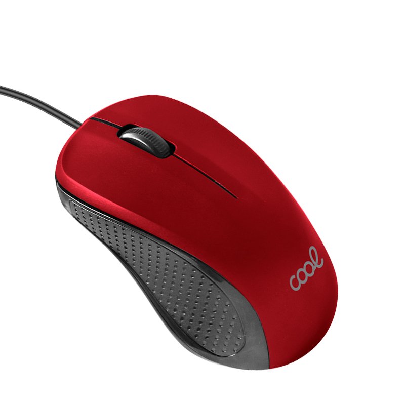 Ratón COOL USB Wired Rojo
