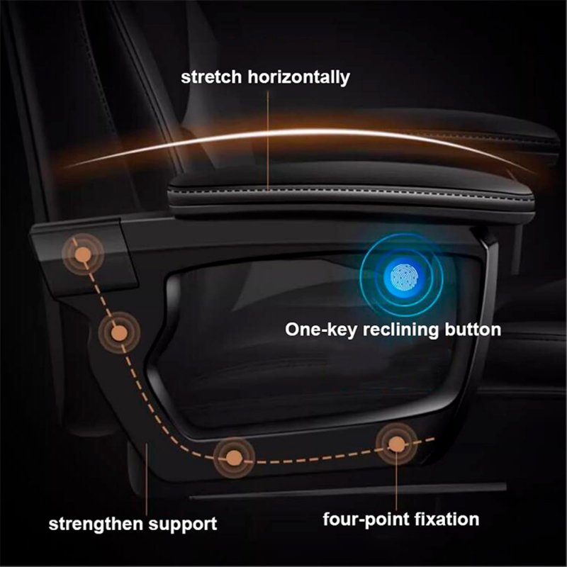 Sillón Oficina Premium COOL Board Negro (Reposapiés)