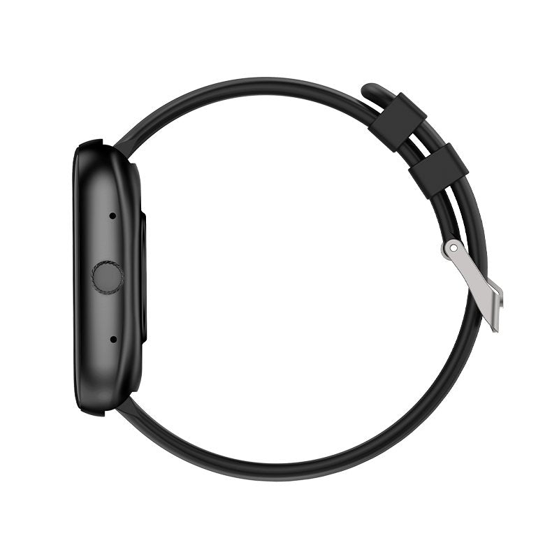 COOL Border Silicone Smartwatch, Black (Calls, Health, Sports)