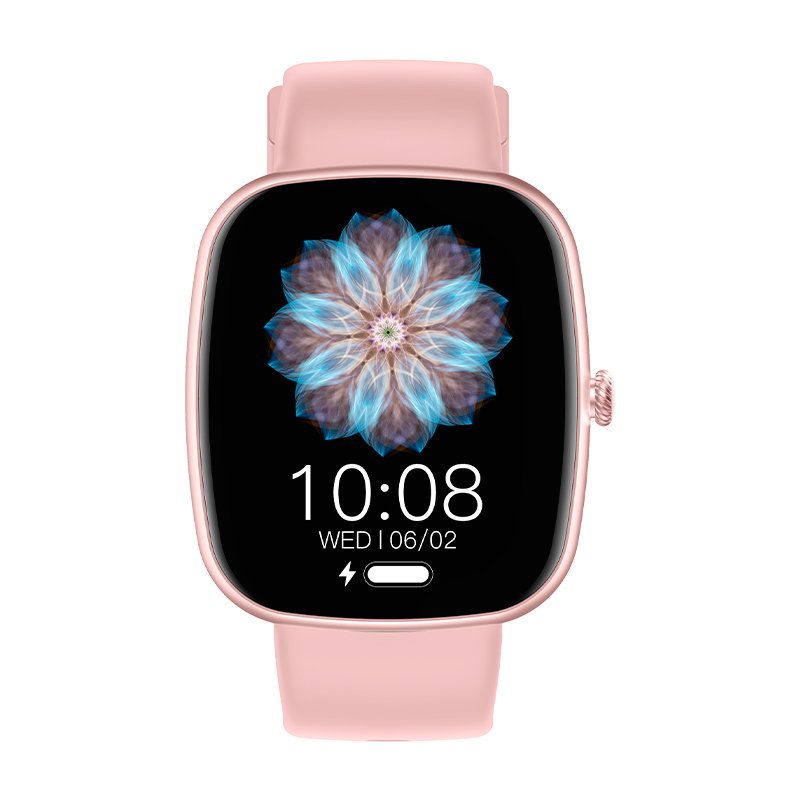 COOL Border Smartwatch, Pink Silicone (Calls, Health, Sports)