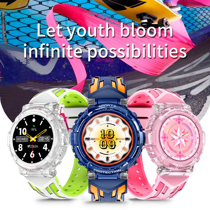 COOL Clever Smartwatch, Blue Silicone (Calls, Health, Sports)