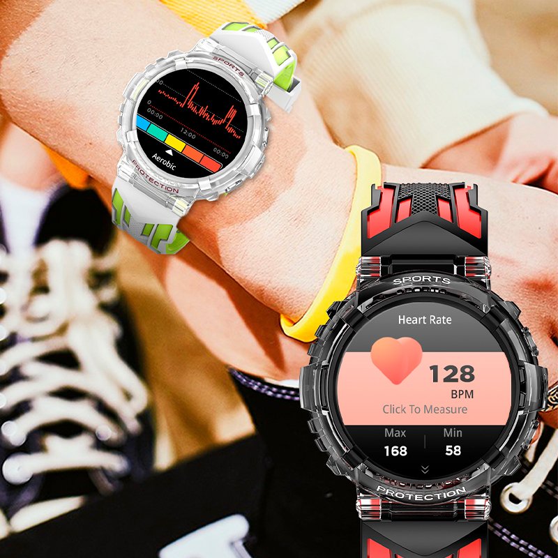 COOL Clever Silicone Smartwatch, Black (Calls, Health, Sports)