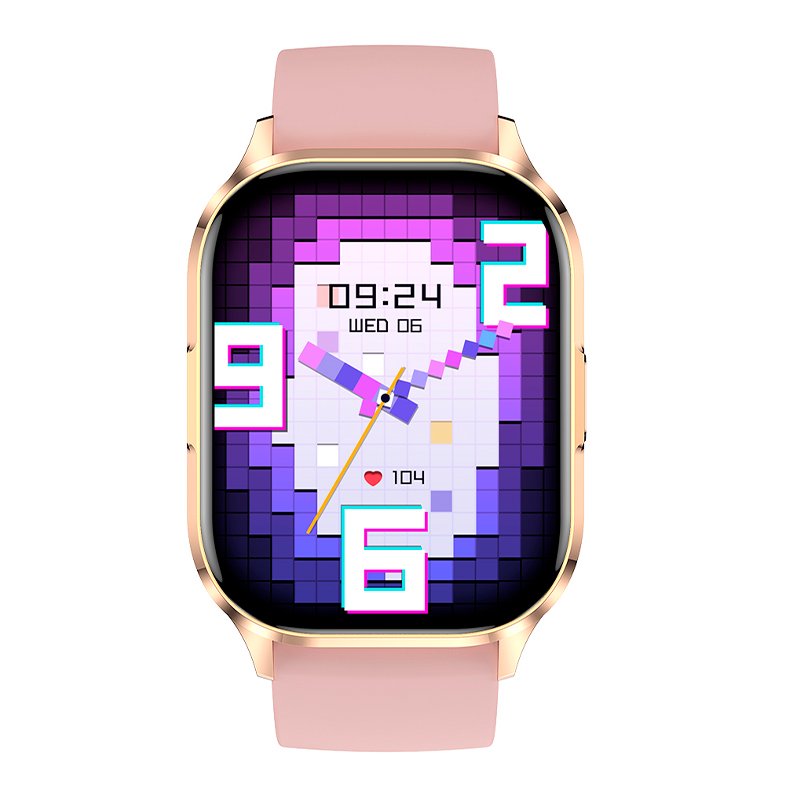 COOL Delta Smartwatch, Pink Silicone (AMOLED, Calls, Health, Sports)