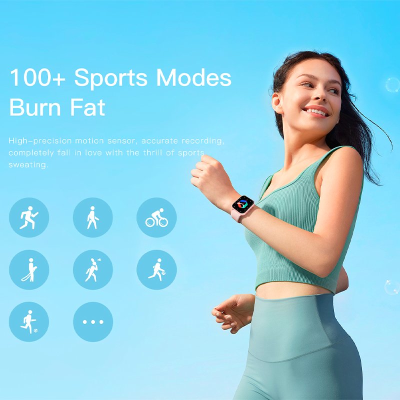 COOL Forest Silicone Smartwatch, Black (Calls, Health, Sports)