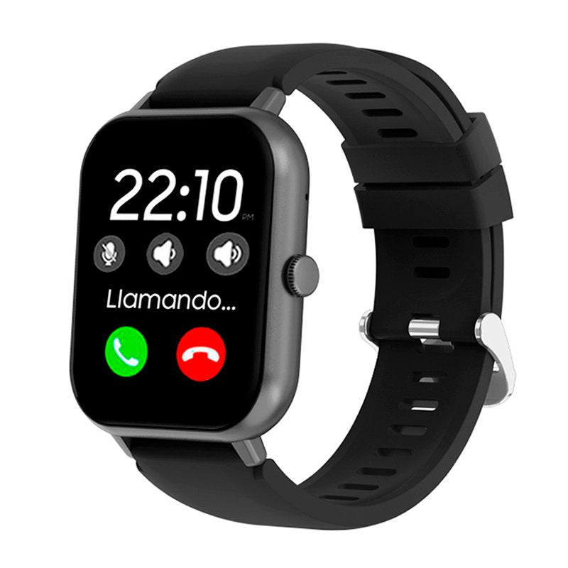 COOL Forest Silicone Smartwatch, Black (Calls, Health, Sports)