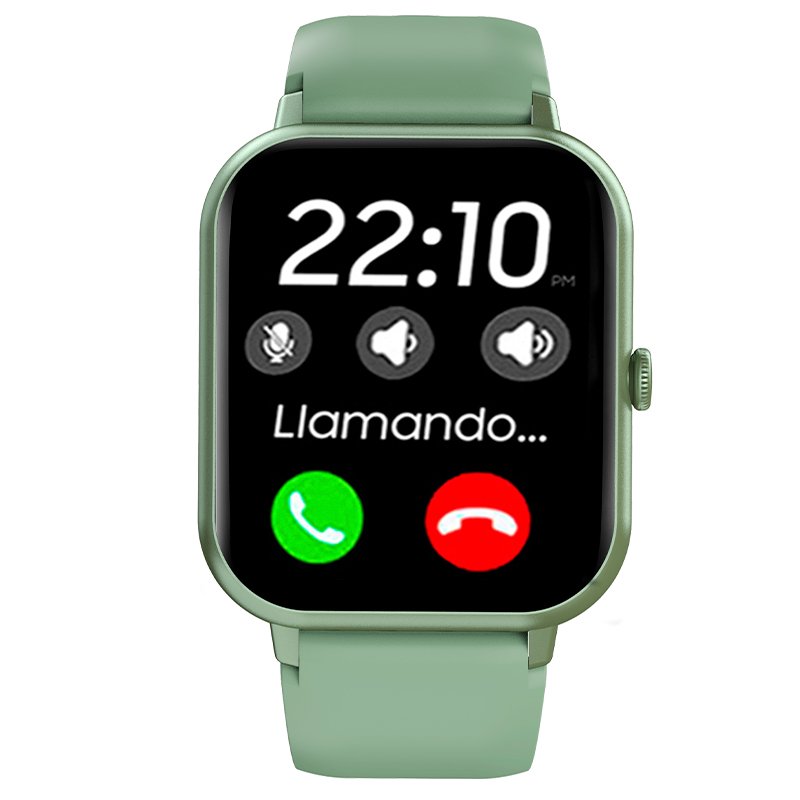 COOL Forest Smartwatch, Green Silicone (Calls, Health, Sports)