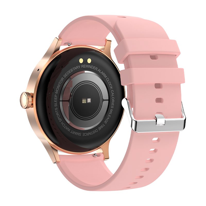 COOL Iris Smartwatch, Pink Silicone (AMOLED, Calls, Health, Sports)