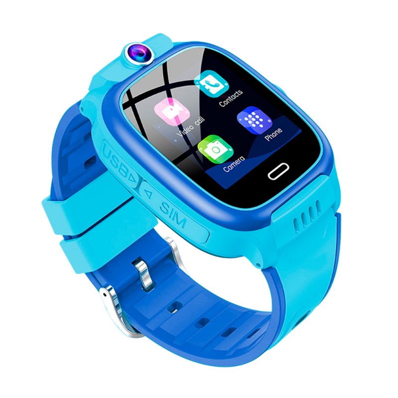 COOL Kids 4G GPS Silicone Smartwatch, Blue (Location Tracking, Video Calls, SIM)