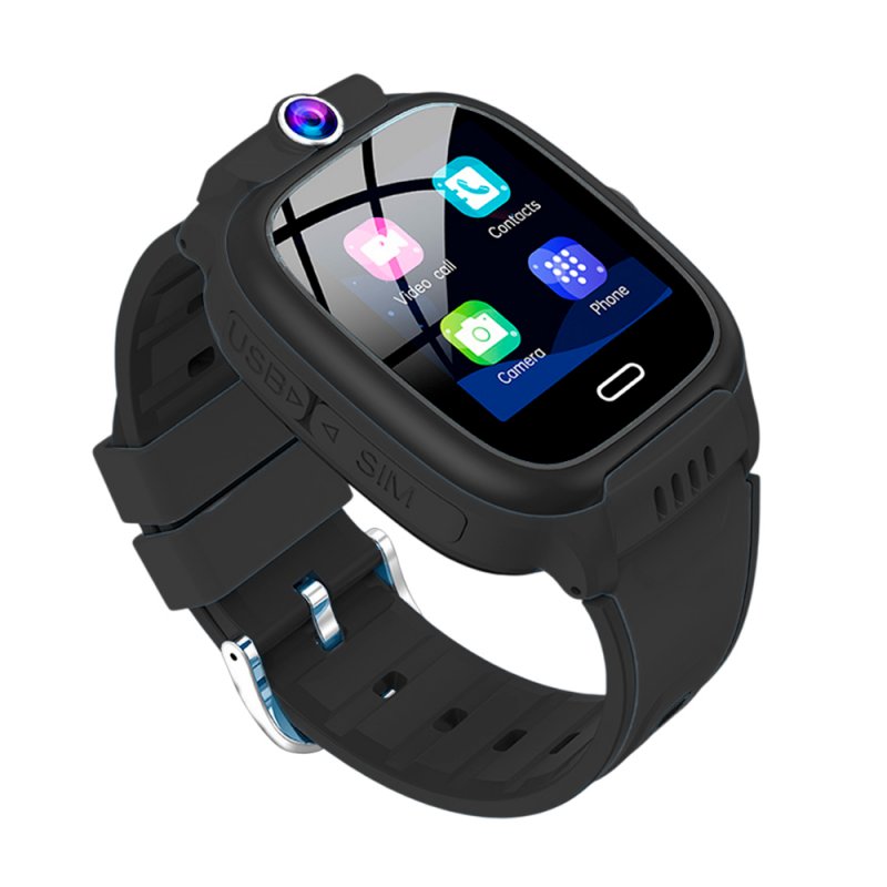 COOL Kids 4G GPS Silicone Smartwatch, Black (Location Tracking, Video Calls, SIM)