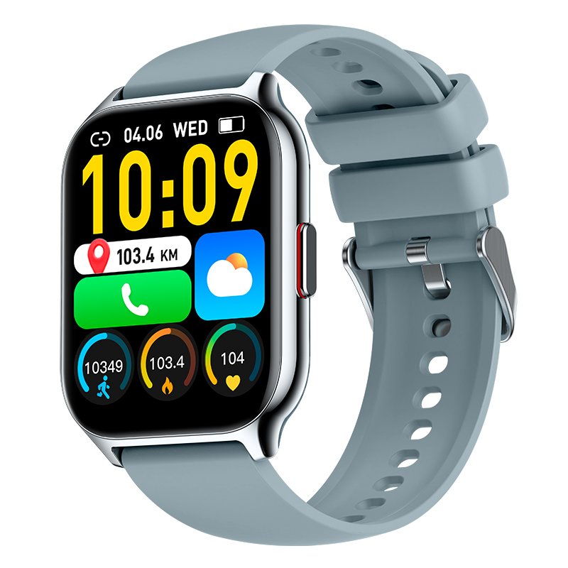 COOL Nova Smartwatch, Gray Silicone (Calls, Health, Sports)