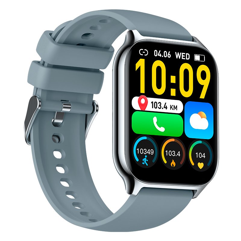 COOL Nova Smartwatch, Gray Silicone (Calls, Health, Sports)