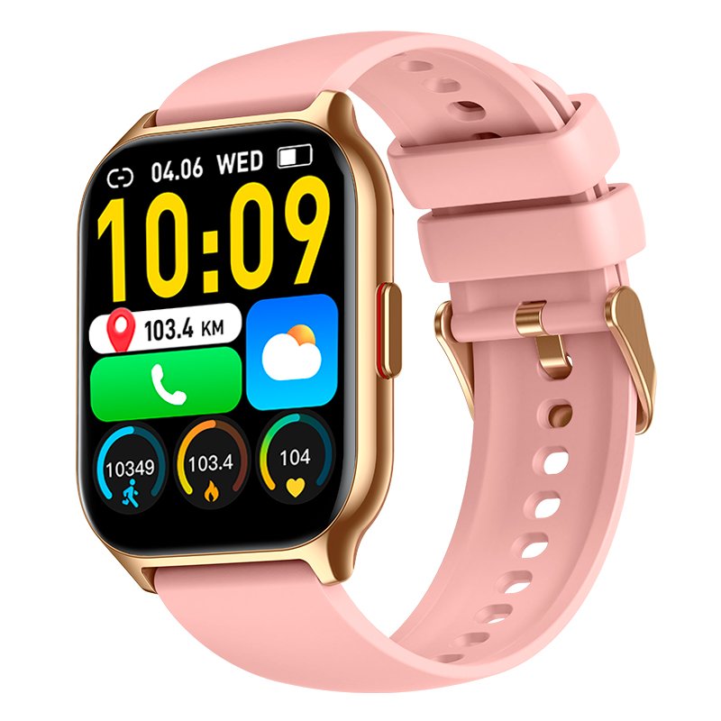 COOL Nova Smartwatch, Pink Silicone (Calls, Health, Sports)