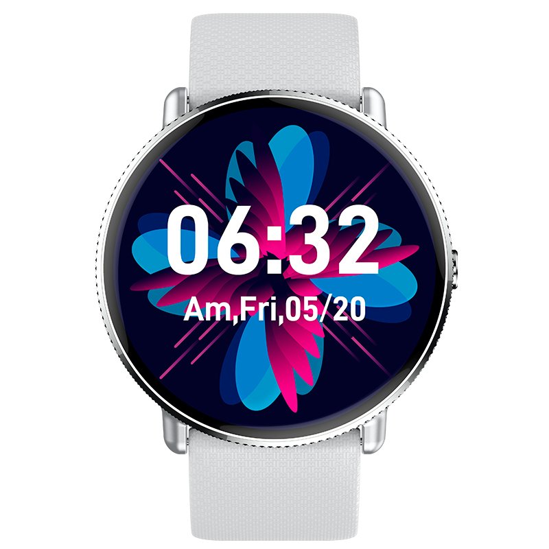 COOL Smartwatch with AMOLED Screen, Forever Silicone Strap, Gray (Calls, Health, Sports)