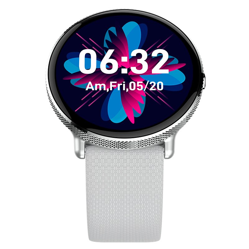 COOL Smartwatch with AMOLED Screen, Forever Silicone Strap, Gray (Calls, Health, Sports)