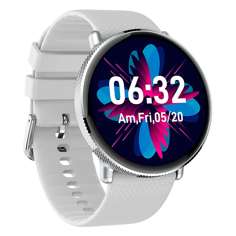 COOL Smartwatch with AMOLED Screen, Forever Silicone Strap, Gray (Calls, Health, Sports)