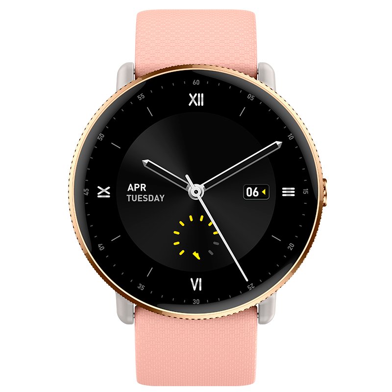 COOL Smartwatch with AMOLED Screen, Forever Silicone Pink Strap (Calls, Health, Sports)