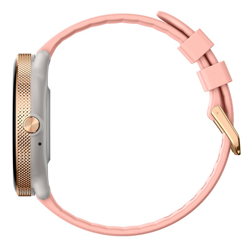 COOL Smartwatch with AMOLED Screen, Forever Silicone Pink Strap (Calls, Health, Sports)