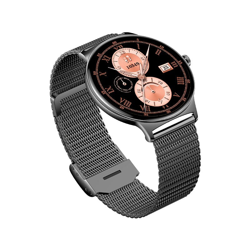 COOL Ultrathin Smartwatch + 2 Straps (AMOLED, Calls, Ultra-thin) Black