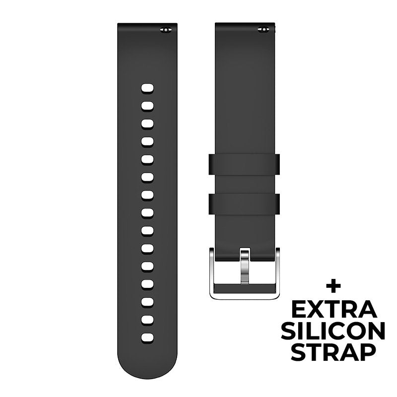 COOL Ultrathin Smartwatch + 2 Straps (AMOLED, Calls, Ultra-thin) Black