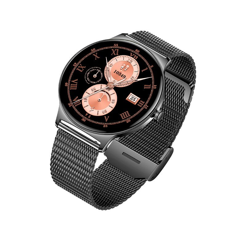 COOL Ultrathin Smartwatch + 2 Straps (AMOLED, Calls, Ultra-thin) Black