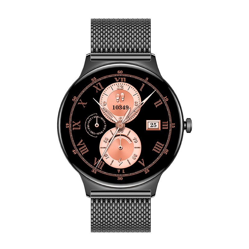 COOL Ultrathin Smartwatch + 2 Straps (AMOLED, Calls, Ultra-thin) Black