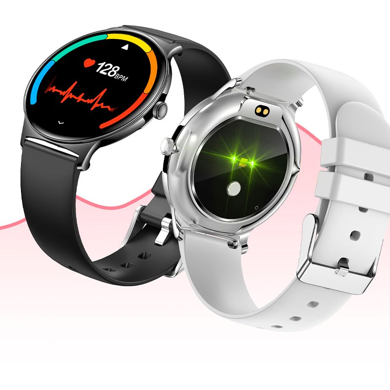 COOL Ultrathin Smartwatch + 2 Straps (AMOLED, Calls, Ultra-thin) Black