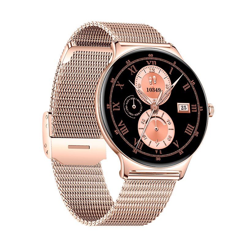 COOL Ultrathin Smartwatch + 2 Straps (AMOLED, Calls, Ultra-thin) Pink