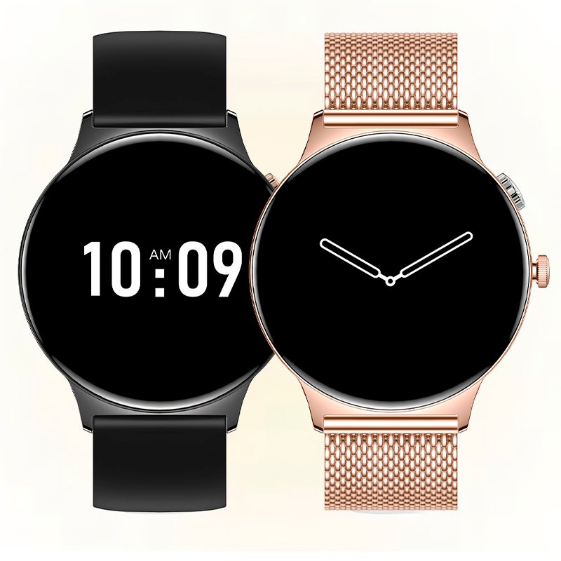 COOL Ultrathin Smartwatch + 2 Straps (AMOLED, Calls, Ultra-thin) Pink