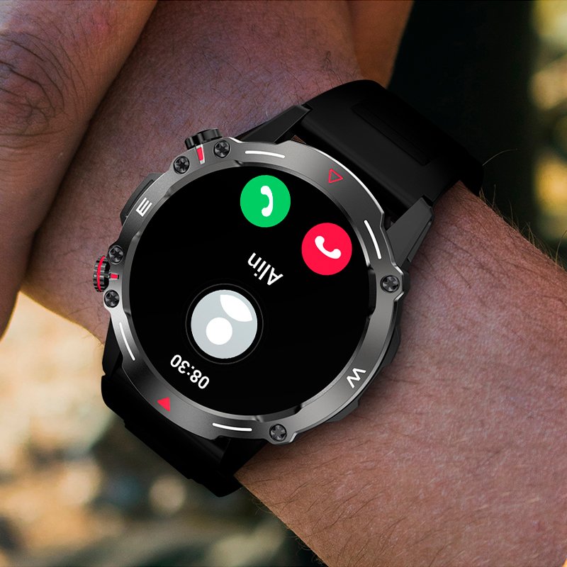 Smartwatch with AMOLED Screen, COOL Adventure, Silicone, Black (Calls, Health...)
