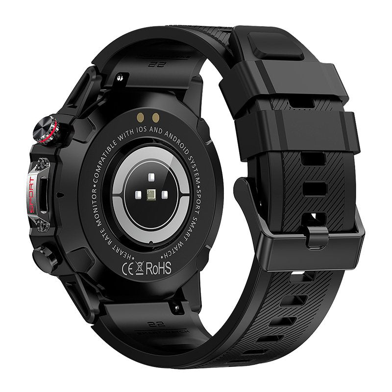 Smartwatch with AMOLED Screen, COOL Adventure, Silicone, Black (Calls, Health...)