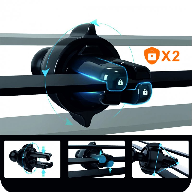 Universal Car Mount Carbon COOL Black