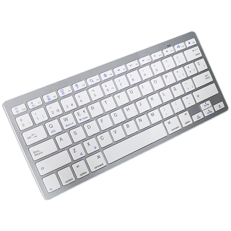 COOL White Slim Bluetooth Keyboard (Spanish)