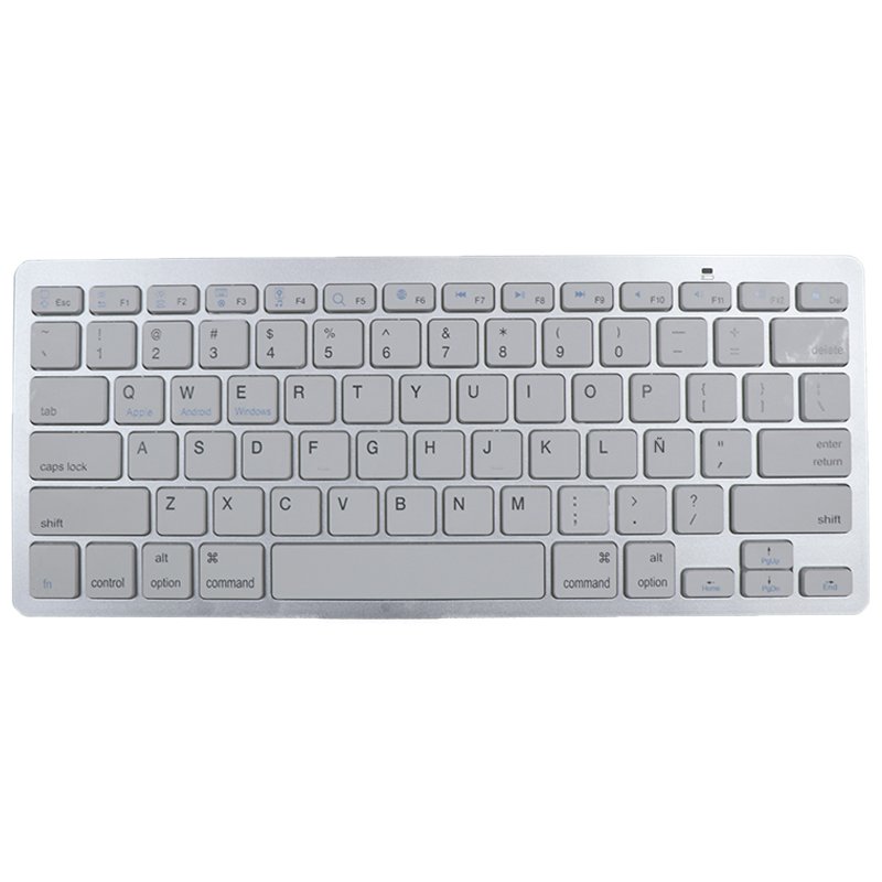 COOL White Slim Bluetooth Keyboard (Spanish)