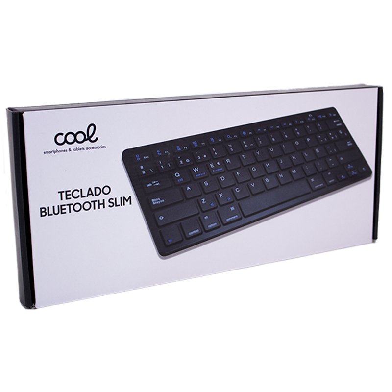 COOL Black Slim Bluetooth Keyboard (Spanish)