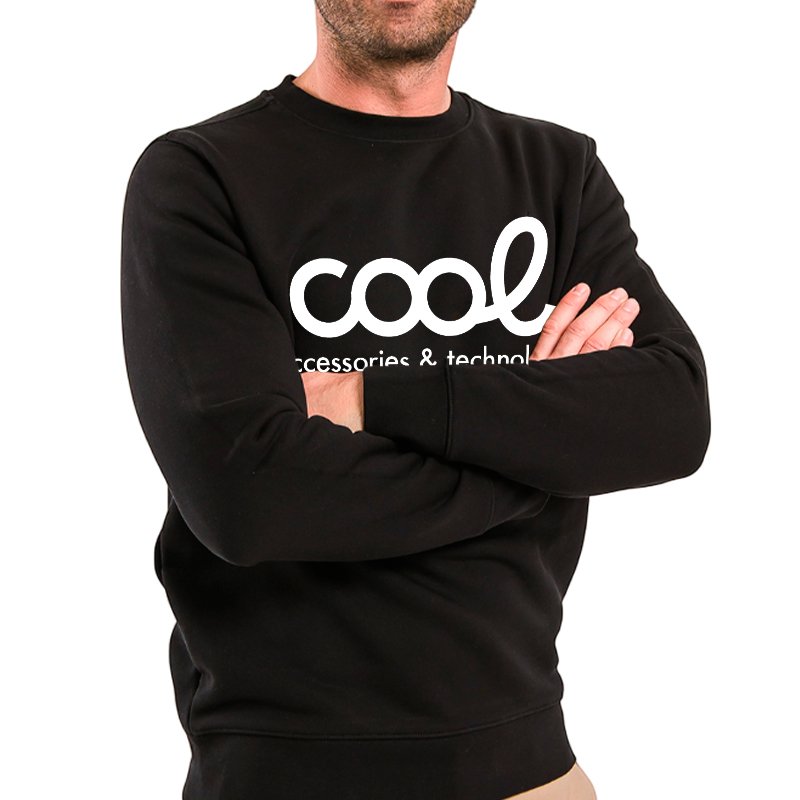 Textile Cool Accessories Sweatshirt (S Size) Unisex Black